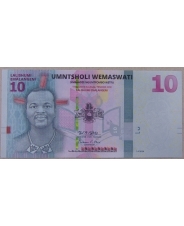 Эсватини (Свазиленд) 10 эмалангени 2024 UNC. арт. 5299